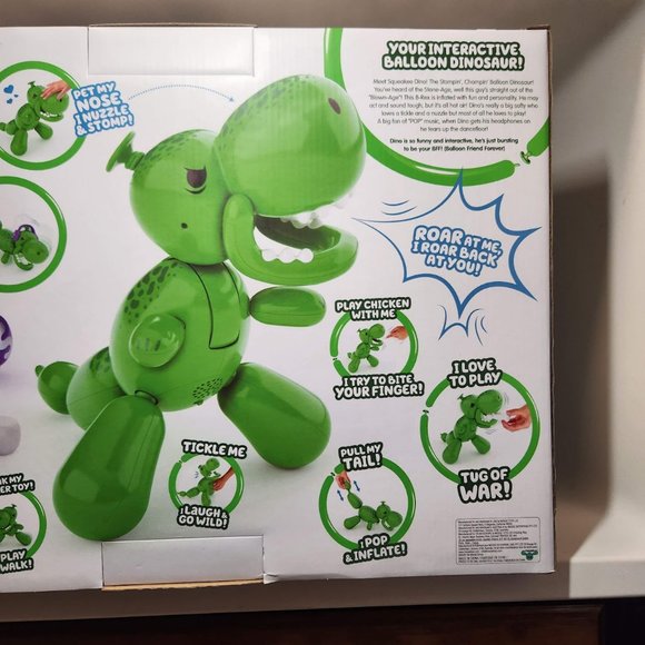 NEW Squeakee The Balloon Dino Interactive Dinosaur ROBOT Pet Toy Stomps, Roars - Picture 11 of 12